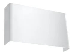 Sollux Lighting Aplique Para Pared-Lámparas de pared Overaqua moderno de acero - 2 fuentes luminosas 3000K - L.25 x A.15 cm - Blanco
