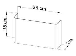 Sollux Lighting Aplique Para Pared-Lámparas de pared Overaqua moderno de acero - 2 fuentes luminosas 3000K - L.25 x A.15 cm - Blanco