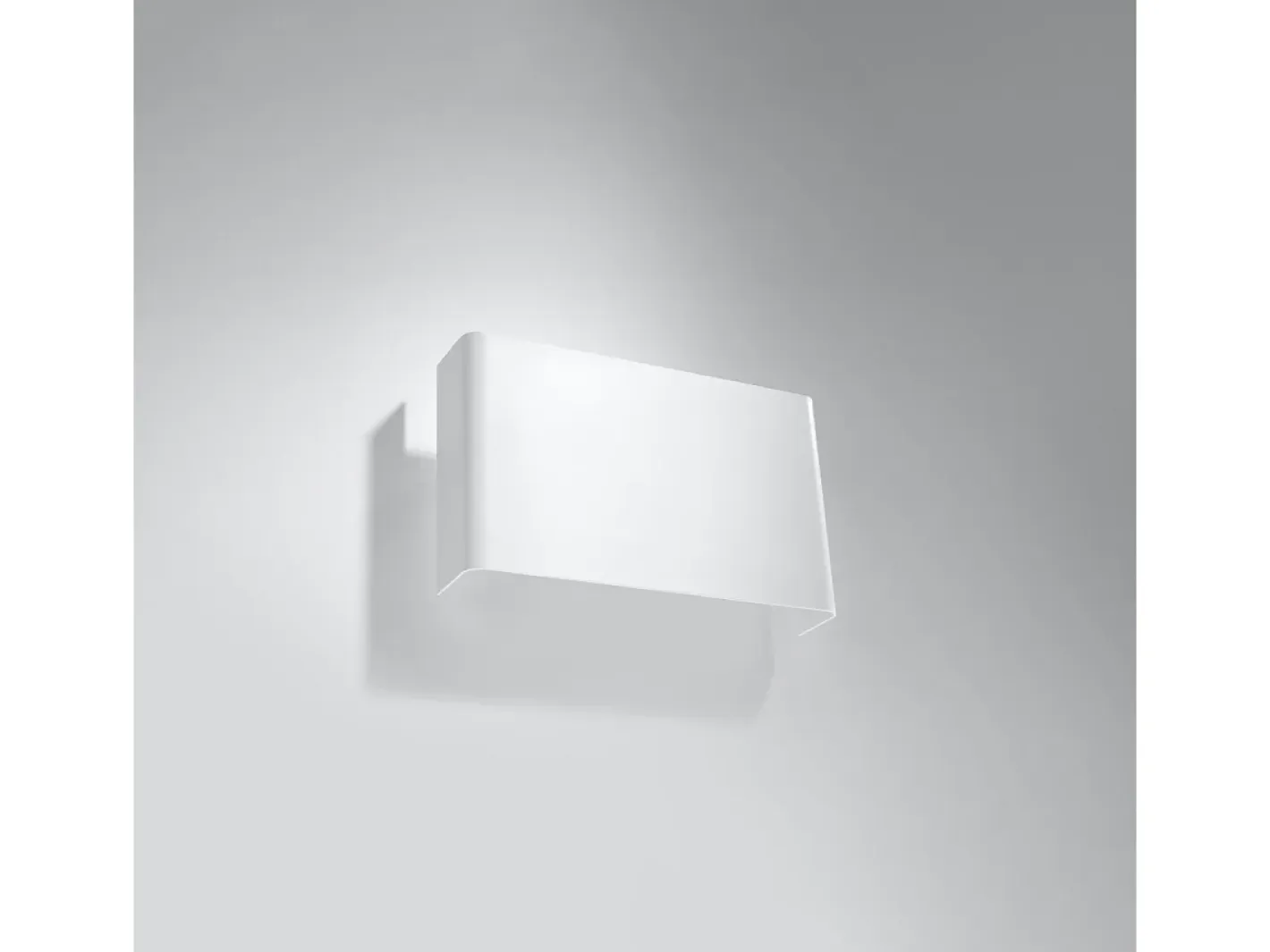 Sollux Lighting Aplique Para Pared-Lámparas de pared Overaqua moderno de acero - 2 fuentes luminosas 3000K - L.25 x A.15 cm - Blanco