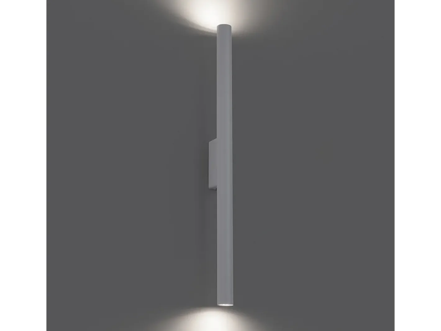 Outlet Sollux Lighting Lámparas De Pared Pastelo Moderno De Acero - 2 Fuentes Luminosas - L.2,5 X A.50 Cm - Blanco