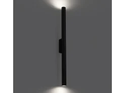Online Sollux Lighting Lámparas De Pared Pastelo Moderno De Acero - 2 Fuentes Luminosas - L.2,5 X A.50 Cm - Negro
