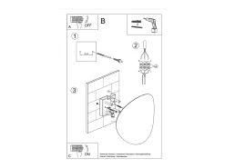 Sollux Lighting Lámparas de pared Perceptix moderno de acero - 2 fuentes luminosas 4000K - L.25 x A.29 cm - Blanco New