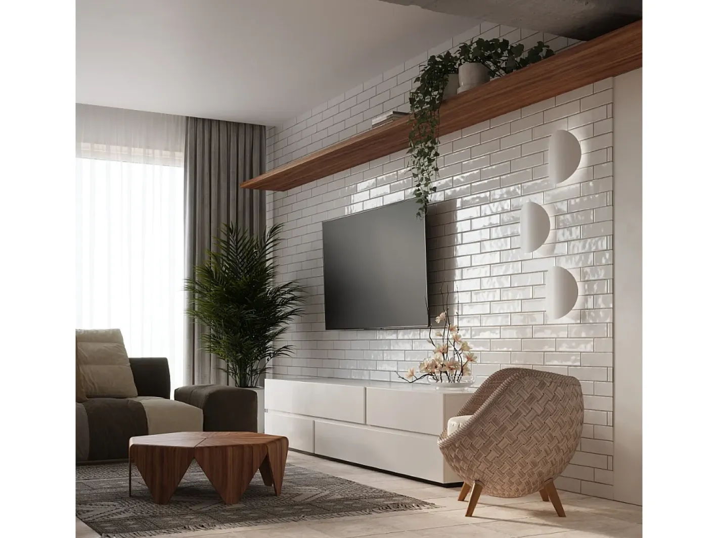 Sollux Lighting Lámparas de pared Perceptix moderno de acero - 2 fuentes luminosas 4000K - L.25 x A.29 cm - Blanco New