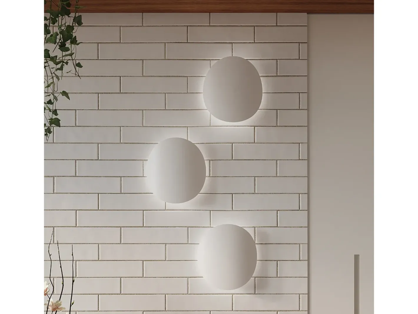 Sollux Lighting Lámparas de pared Perceptix moderno de acero - 2 fuentes luminosas 4000K - L.25 x A.29 cm - Blanco New