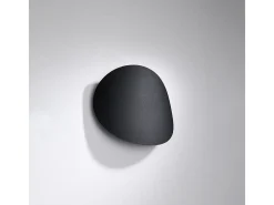 Sollux Lighting Aplique Para Pared-Lámparas de pared Perceptix moderno de acero - 2 fuentes luminosas 3000K - L.25 x A.29 cm - Negro