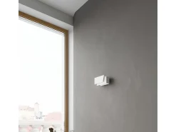 Sollux Lighting Lámparas De Pared Piegare Moderno De Acero - 1 Fuentes Luminosas - L.20 X A.10 Cm - Blanco