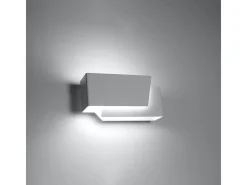 Sollux Lighting Lámparas De Pared Piegare Moderno De Acero - 1 Fuentes Luminosas - L.20 X A.10 Cm - Blanco