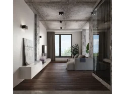 Sollux Lighting Aplique Para Pared-Lámparas de pared Quadx maxi moderno de aluminio - 2 fuentes luminosas 4000K - L.20 x A.10 cm - Gris