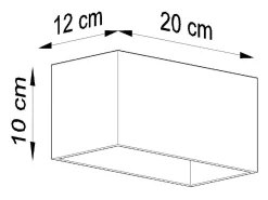 Sollux Lighting Lámparas de pared Quadx maxi moderno de aluminio - 2 fuentes luminosas 3000K - L.20 x A.10 cm - Negro Sale