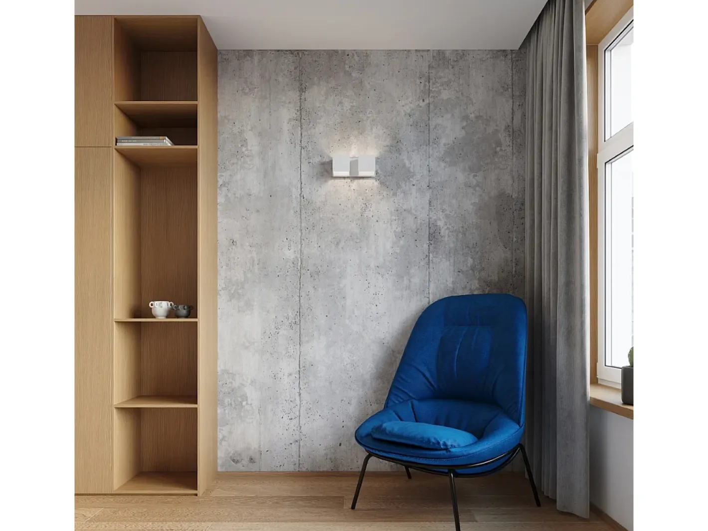 Online Sollux Lighting Lámparas de pared Quadx moderno de aluminio - 2 fuentes luminosas 4000K - L.26 x A.11 cm - Blanco