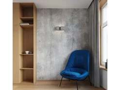 Sollux Lighting Lámparas de pared Quadx moderno de aluminio - 2 fuentes luminosas 4000K - L.26 x A.11 cm - Gris Sale