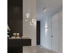 Sollux Lighting Aplique Para Pared-Lámparas de pared Quadx moderno de aluminio - 1 fuentes luminosas 4000K - L.10 x A.10 cm - Blanco