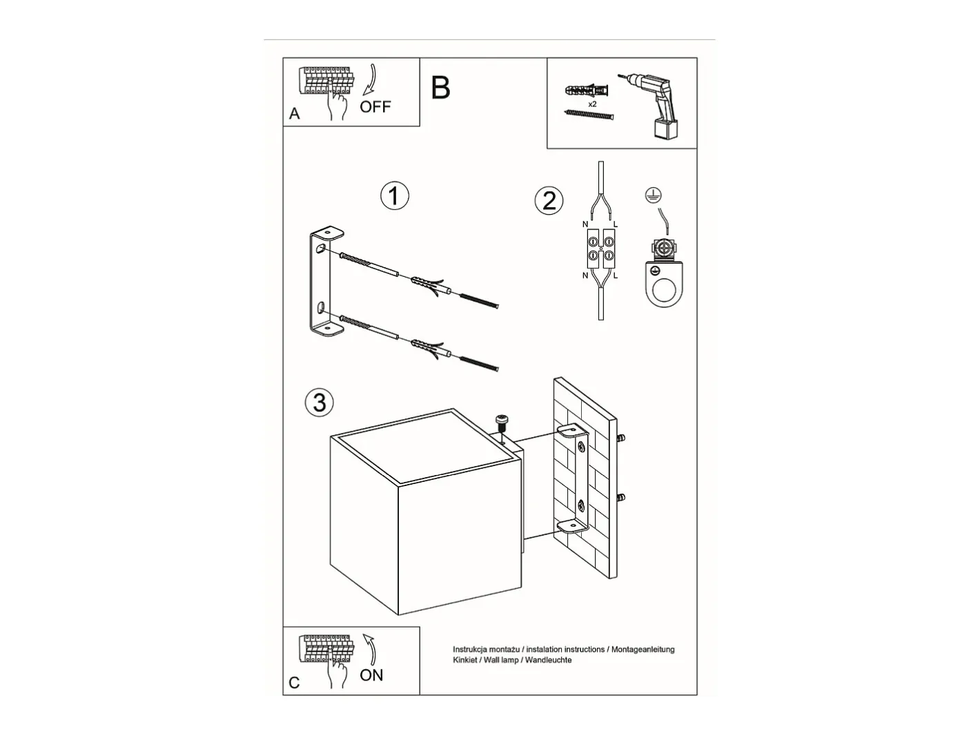 Sollux Lighting Aplique Para Pared-Lámparas de pared Quadx moderno de aluminio - 1 fuentes luminosas 4000K - L.10 x A.10 cm - Blanco