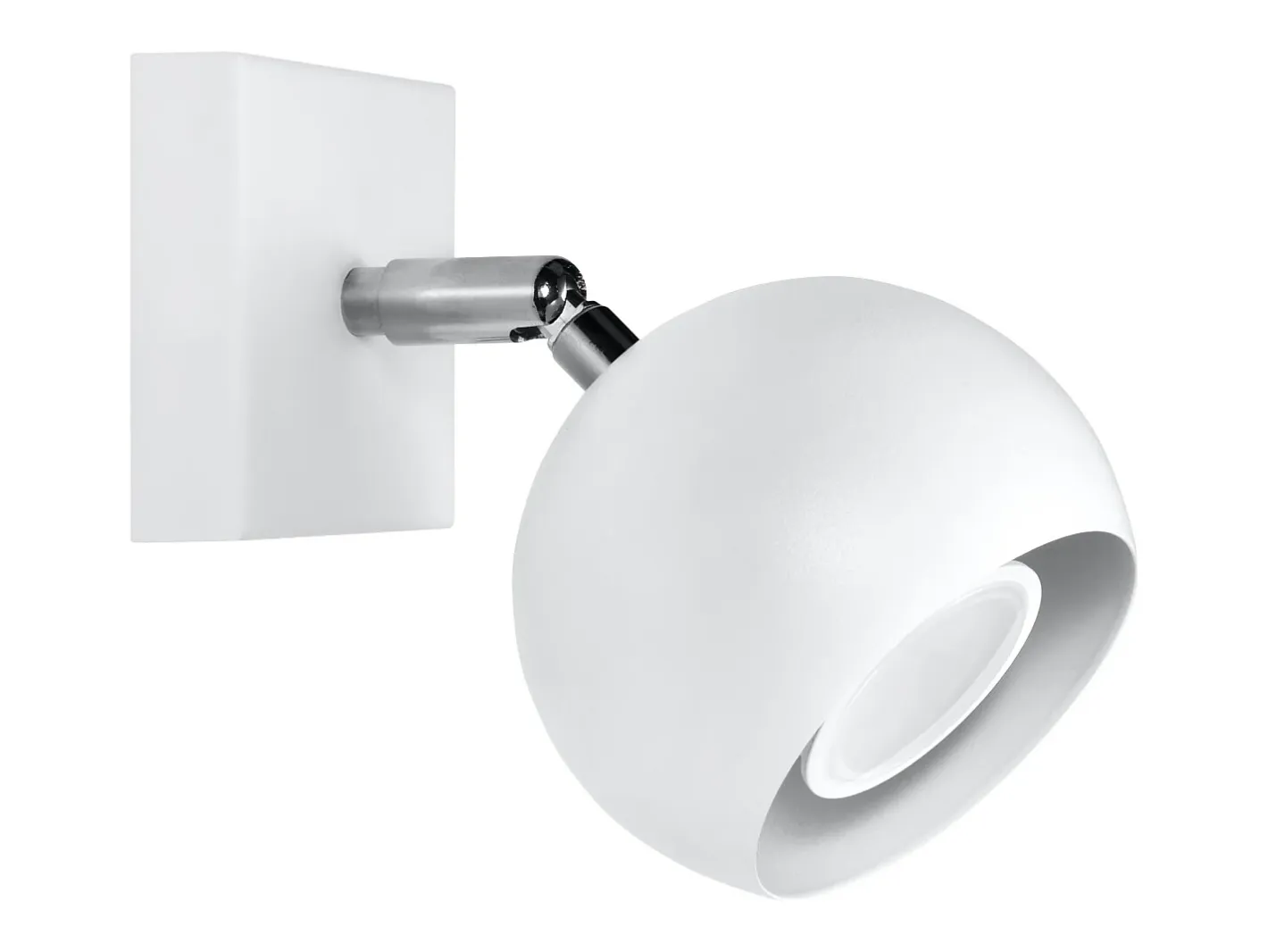 Sollux Lighting Lámparas de pared Rayis moderno de acero - 1 fuentes luminosas 3000K - L.10 x A.10 cm - Blanco New