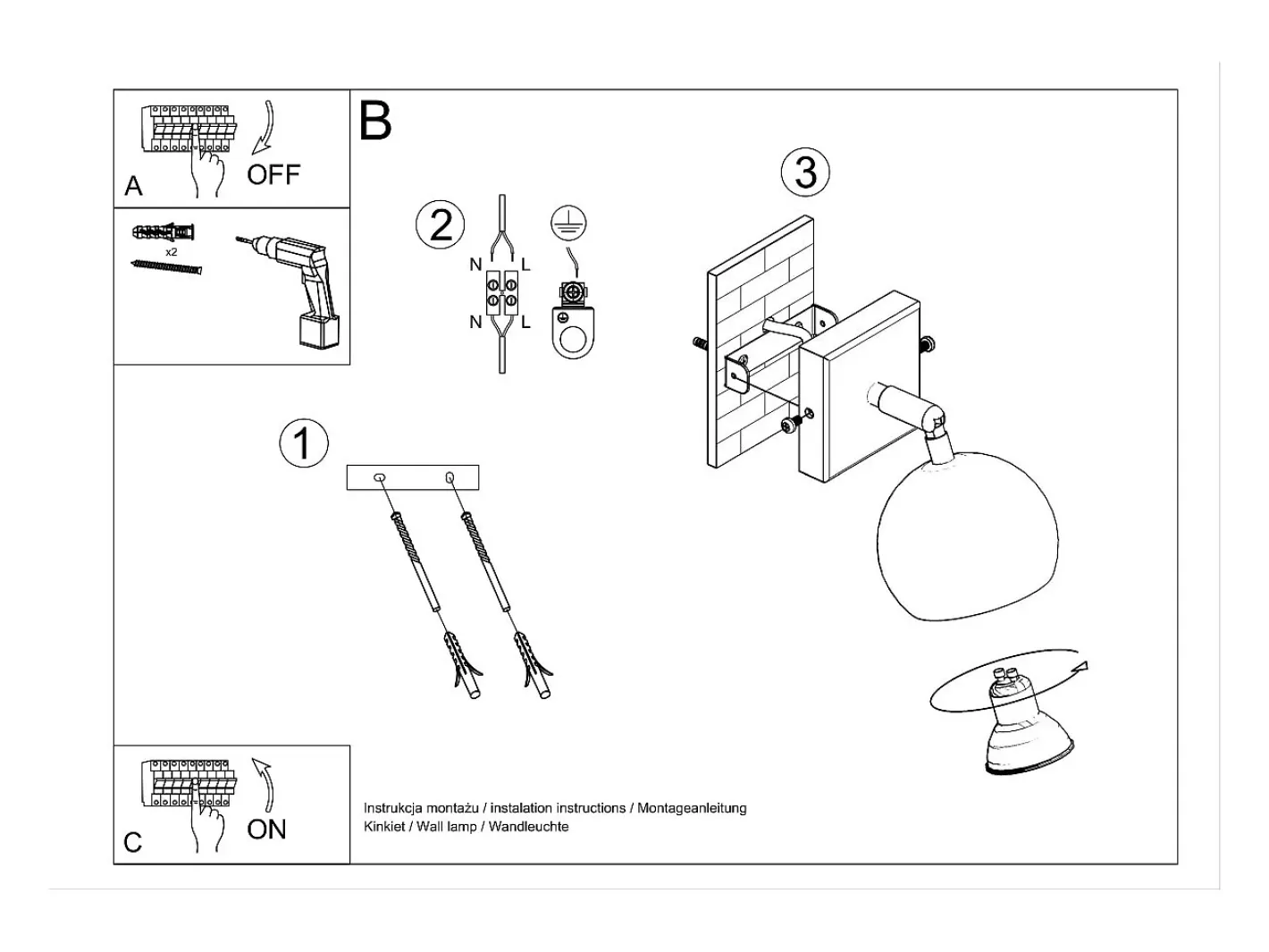 Sollux Lighting Lámparas de pared Rayis moderno de acero - 1 fuentes luminosas 3000K - L.10 x A.10 cm - Blanco New