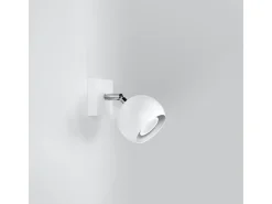 Sollux Lighting Lámparas de pared Rayis moderno de acero - 1 fuentes luminosas 3000K - L.10 x A.10 cm - Blanco New