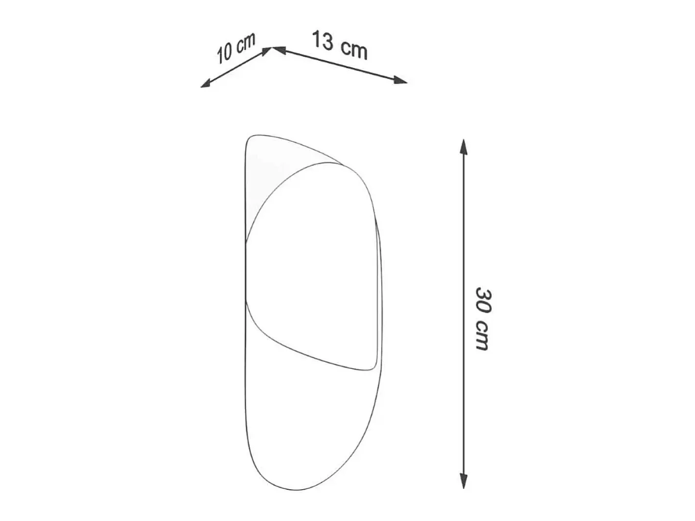 Sollux Lighting Aplique Para Pared-Lámparas de pared Revon moderno de acero - 1 fuentes luminosas 3000K - L.13 x A.30 cm - Blanco