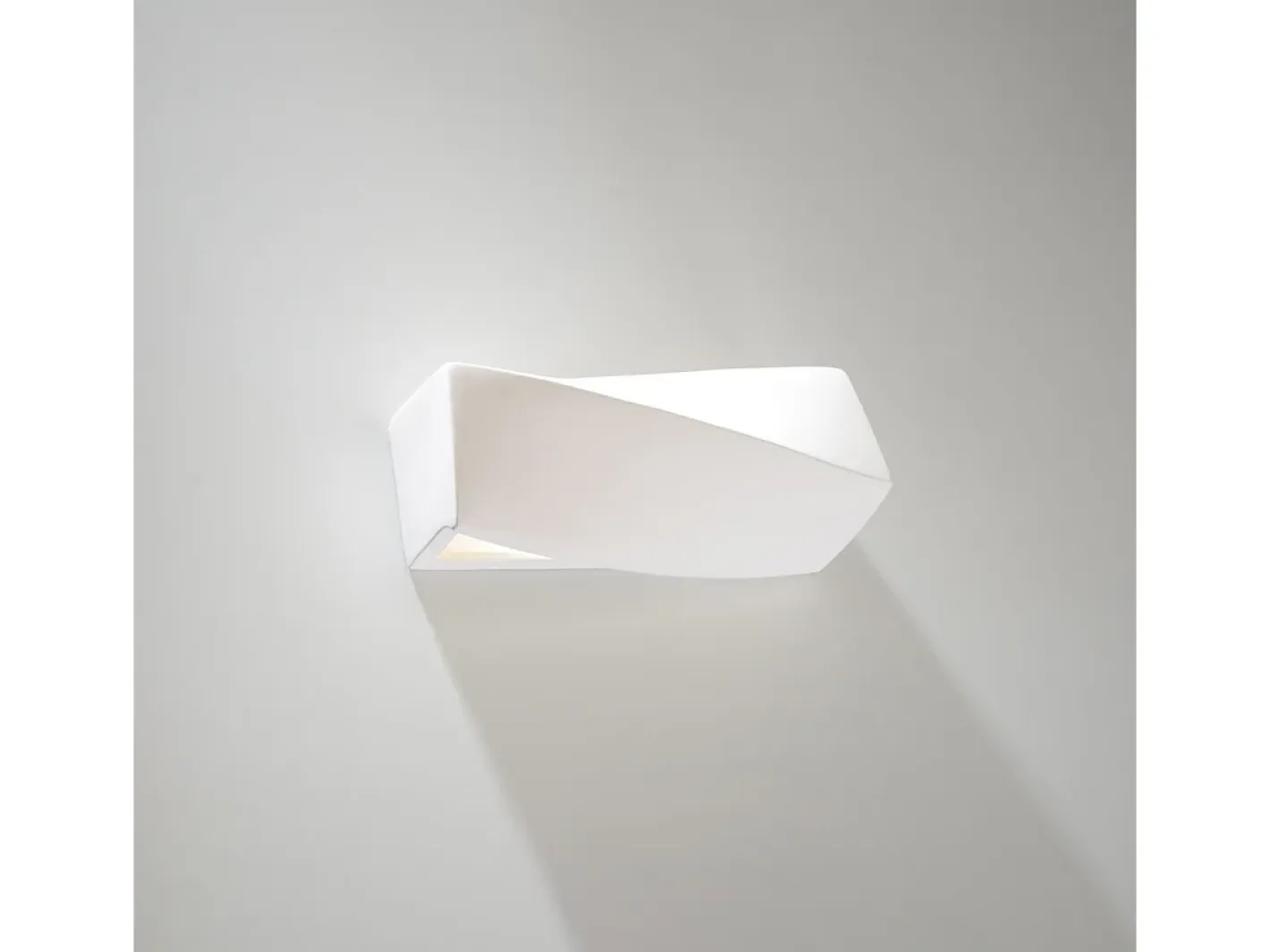 Sollux Lighting Aplique Para Pared-Lámparas de pared Sigmonix mini moderno de cerámica/vidrio - 1 fuentes luminosas 3000K - L.35 x A.12 cm - Blanco