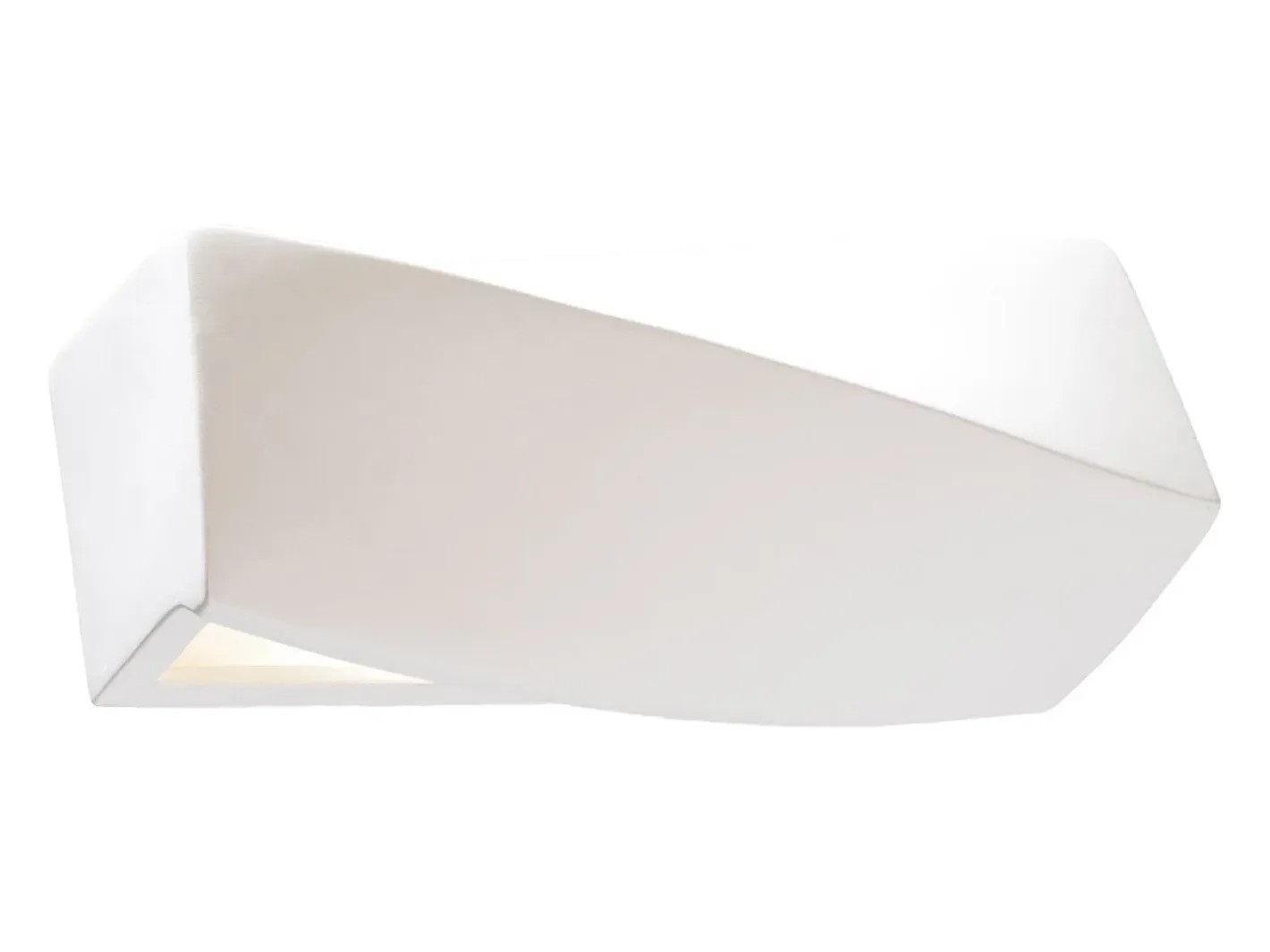 Sollux Lighting Lámparas de pared Sigmonix mini moderno de cerámica/vidrio - 1 fuentes luminosas 4000K - L.35 x A.12 cm - Blanco Hot
