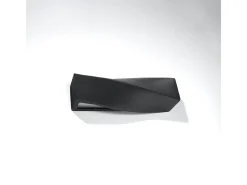 Clearance Sollux Lighting Lámparas de pared Sigmonix moderno de cerámica/vidrio - 1 fuentes luminosas 3000K - L.42 x A.14 cm - Negro