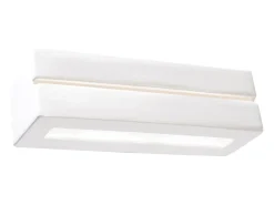 Sollux Lighting Aplique Para Pared-Lámparas de pared Solara line moderno de cerámica - 1 fuentes luminosas 4000K - L.32,5 x A.9,5 cm - Blanco