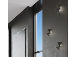 Sollux Lighting Aplique Para Pared-Lámparas de pared Solara moderno de acero - 2 fuentes luminosas 4000K - L.27 x A.25 cm - Negro