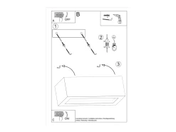 Discount Sollux Lighting Lámparas de pared Solara moderno de hormigón/vidrio - 1 fuentes luminosas 3000K - L.30 x A.10 cm - Gris