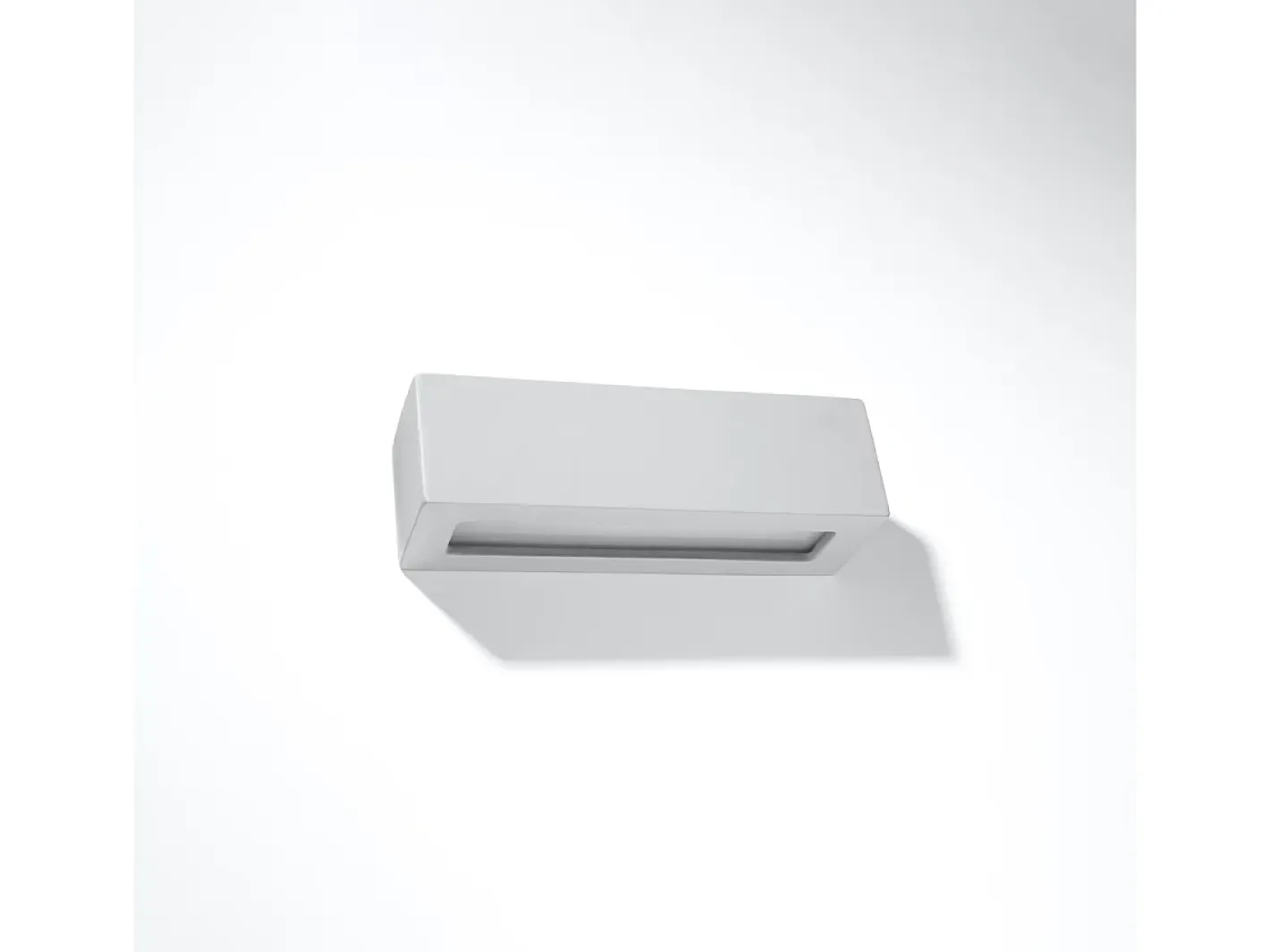 Sale Sollux Lighting Lámparas de pared Solara moderno de cerámica/vidrio - 1 fuentes luminosas 3000K - L.32,5 x A.9,5 cm - Gris