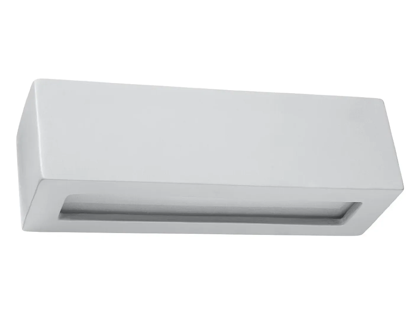Sale Sollux Lighting Lámparas de pared Solara moderno de cerámica/vidrio - 1 fuentes luminosas 3000K - L.32,5 x A.9,5 cm - Gris