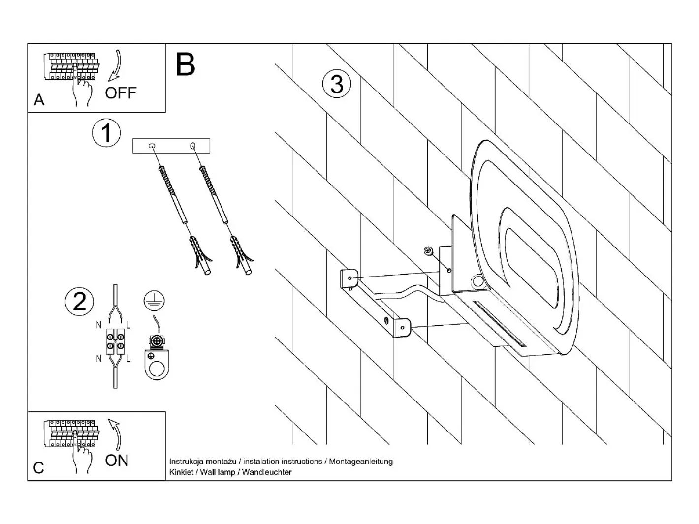 Sollux Lighting Lámparas de pared Solutix moderno de acero/PVC - 2 fuentes luminosas 4000K - L.40 x A.15 cm - Blanco Discount