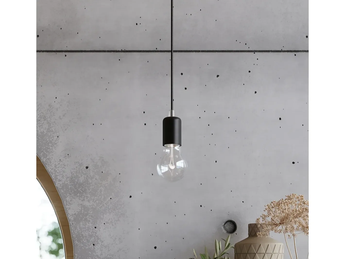 Sale Sollux Lighting Lámparas de pared Speis desván de tela/acero - 1 fuentes luminosas 4000K - L.8 x A.100 cm - Negro