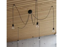Best Sollux Lighting Lámparas de pared Speis desván de tela/acero - 1 fuentes luminosas 3000K - L.8 x A.100 cm - Negro