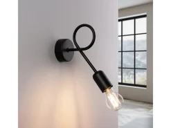 Sollux Lighting Lámparas De Pared Supeł Industrial De Acero - 1 Fuentes Luminosas - L.25 X A.20 Cm - Negro Clearance