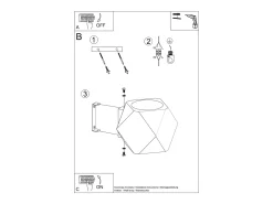 Sollux Lighting Aplique Para Pared-Lámparas de pared Timberix escandinavo de madera - 1 fuentes luminosas 4000K - L.12 x A.12 cm - madera natural Color natural claro