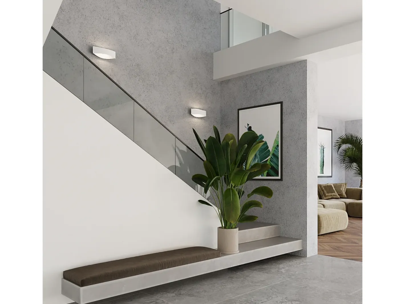 Sale Sollux Lighting Lámparas De Pared Toni Moderno De Acero - 1 Fuentes Luminosas - L.12 X A.12 Cm - Blanco