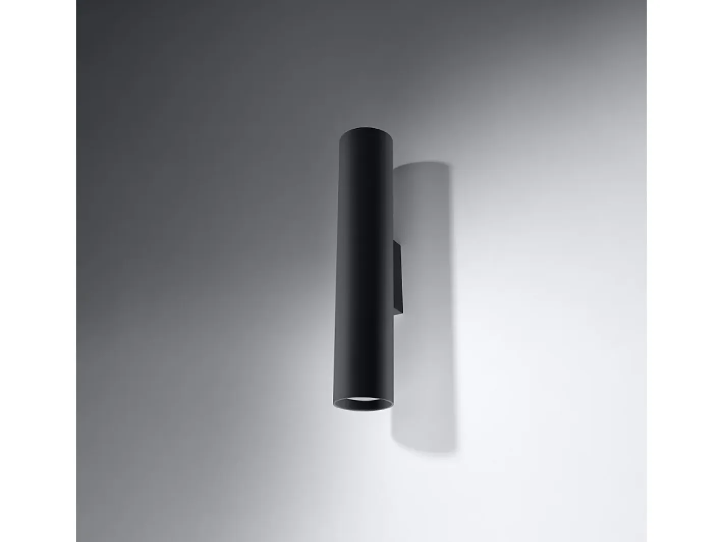 Sollux Lighting Lámparas de pared Toris moderno de acero - 2 fuentes luminosas 3000K - L.6 x A.30 cm - Negro Sale