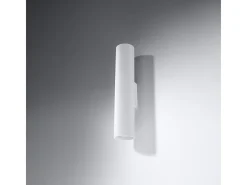 Sollux Lighting Lámparas de pared Toris moderno de acero - 2 fuentes luminosas 3000K - L.6 x A.30 cm - Blanco Sale