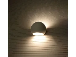 Sollux Lighting Lámparas de pared Torix moderno de cerámica - 1 fuentes luminosas 3000K - L.18 x A.14,5 cm - Blanco Hot