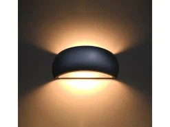 Online Sollux Lighting Lámparas de pared Torow moderno de cerámica - 1 fuentes luminosas 4000K - L.32 x A.14 cm - Gris
