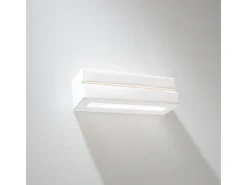 Sollux Lighting Lámparas De Pared Vega Moderno De Cerámica - 1 Fuentes Luminosas - L.32,5 X A.9,5 Cm - Blanco Best