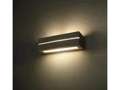 Sollux Lighting Lámparas De Pared Vega Moderno De Cerámica - 1 Fuentes Luminosas - L.32,5 X A.9,5 Cm - Blanco Best