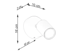 Sollux Lighting Aplique Para Pared-Lámparas De Pared Verdo Moderno De Acero/Madera - 1 Fuentes Luminosas - L.16 X A.16 Cm - Madera Negra Negro