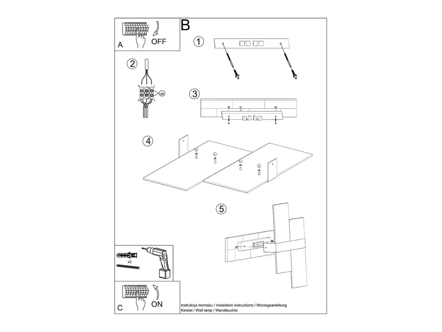 Sollux Lighting Lámparas de pared Verre moderno de acero/vidrio - 2 fuentes luminosas 4000K - L.39 x A.28 cm - cromo/blanco Gris New