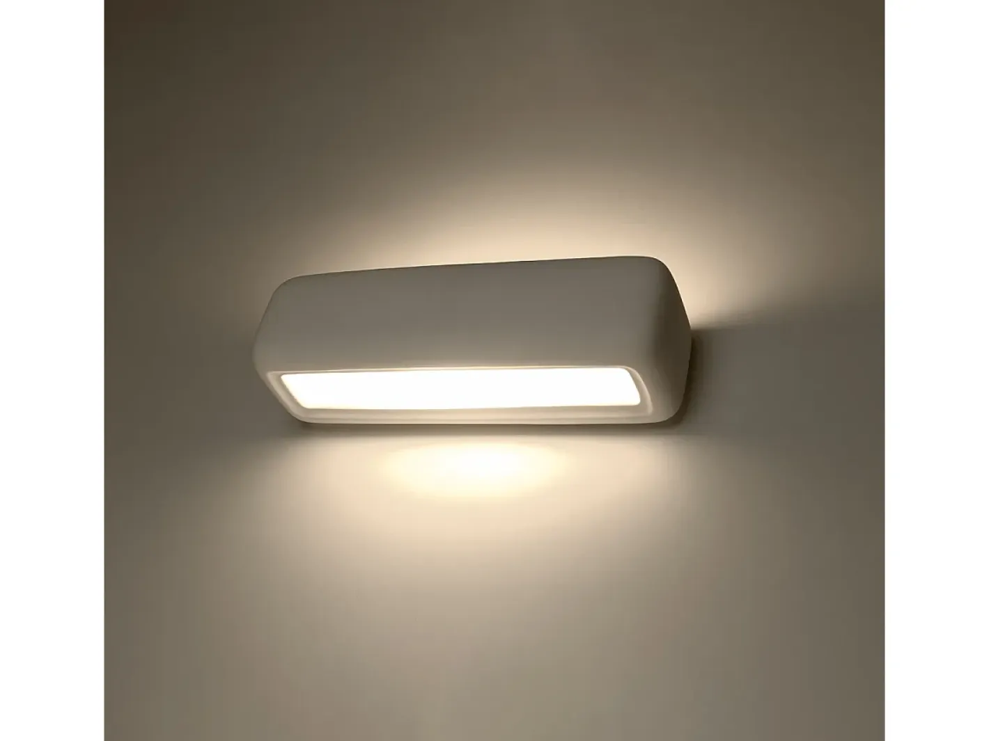Sollux Lighting Aplique Para Pared-Lámparas de pared Vivin moderno de cerámica - 1 fuentes luminosas 4000K - L.33 x A.10 cm - Blanco