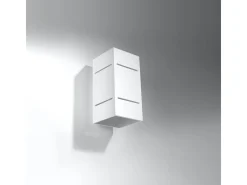 Sollux Lighting Lámparas de pared Vivus desván de aluminio - 1 fuentes luminosas 3000K - L.10 x A.20 cm - Blanco Sale