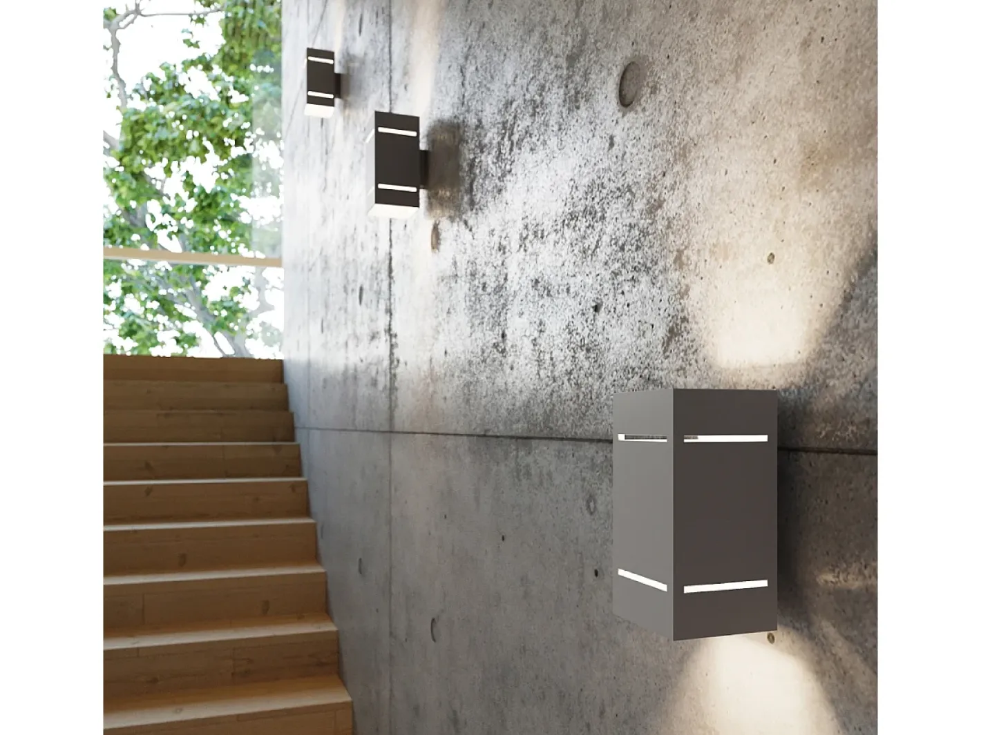 Sollux Lighting Lámparas de pared Vivus desván de aluminio - 1 fuentes luminosas 3000K - L.10 x A.20 cm - Gris Discount