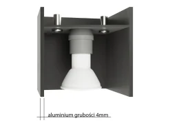 Sollux Lighting Lámparas de pared Vivus desván de aluminio - 1 fuentes luminosas 3000K - L.10 x A.20 cm - Gris Discount