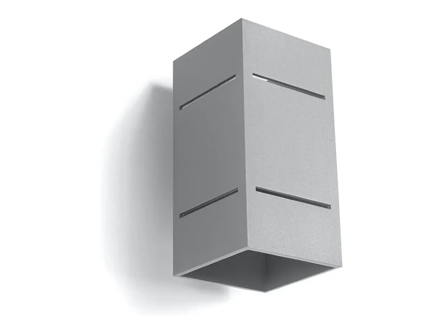 Sollux Lighting Lámparas de pared Vivus desván de aluminio - 1 fuentes luminosas 3000K - L.10 x A.20 cm - Gris Discount