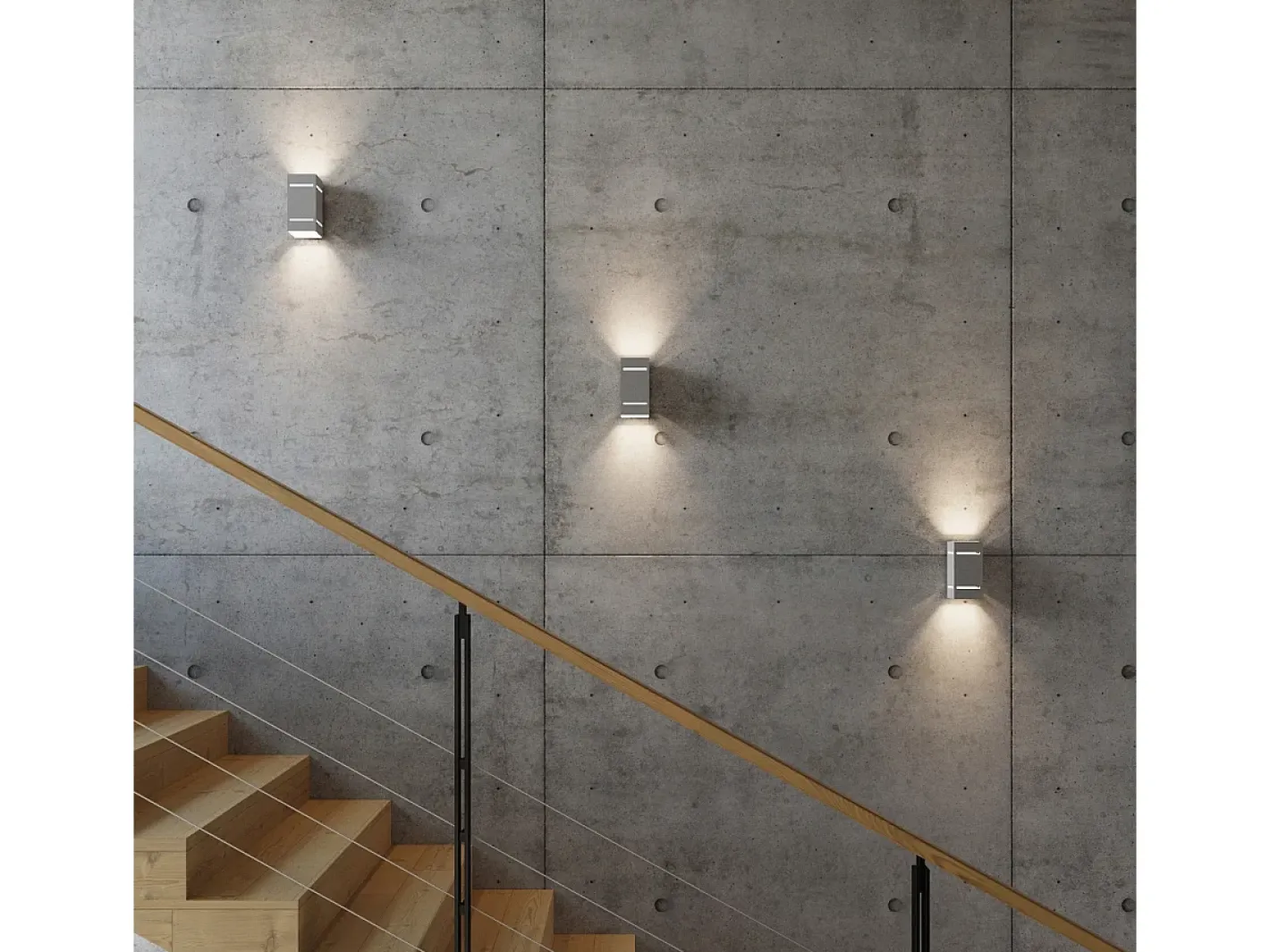 Sollux Lighting Lámparas de pared Vivus desván de aluminio - 1 fuentes luminosas 3000K - L.10 x A.20 cm - Gris Discount