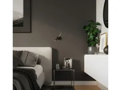 Sollux Lighting Aplique Para Pared-Lámparas de pared Xilar moderno de acero - 1 fuentes luminosas 4000K - L.8 x A.52 cm - Negro